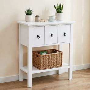 white furniture,white console table & side table
